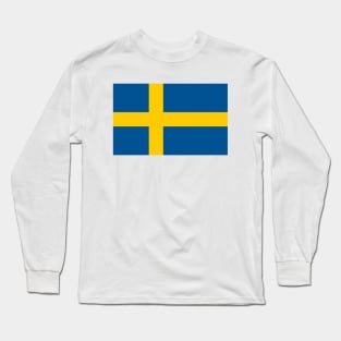 Flag of Sweden Long Sleeve T-Shirt